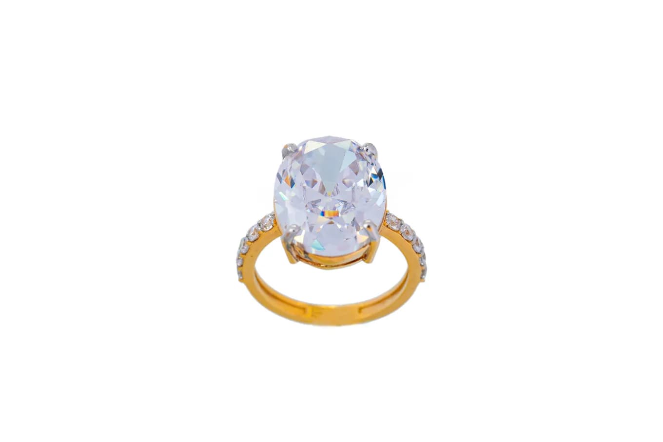 Magnificient solitaire ring – handcrafted gold RINGS