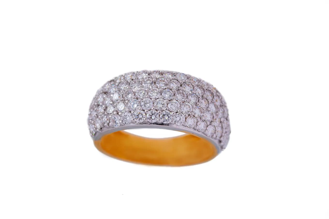 Crownmark diamond ring (18k with natural diamonds) – handcrafted gold RINGS