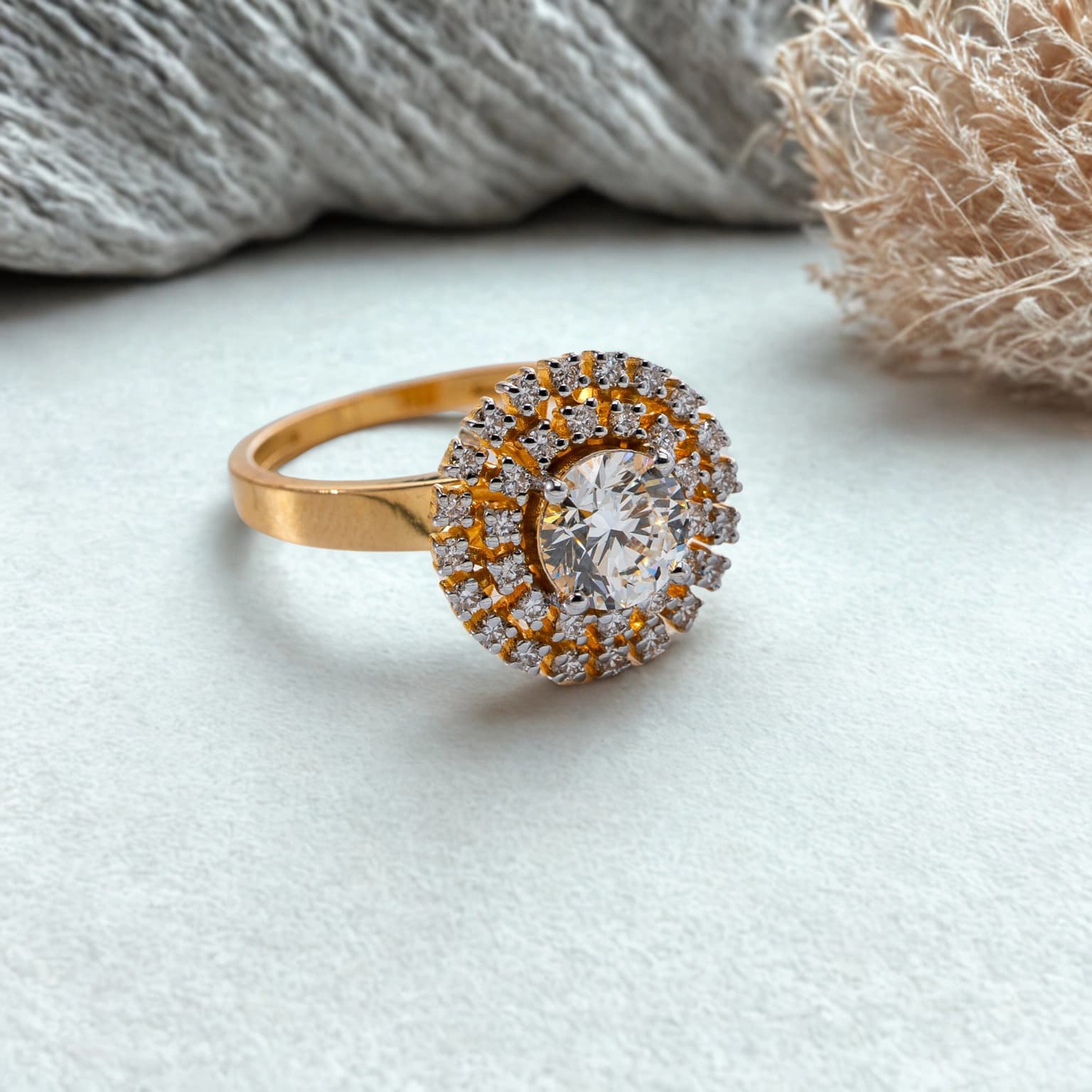 DIAMOND FLORAL DELIGHT (18K WITH NATURAL DIAMONDS)