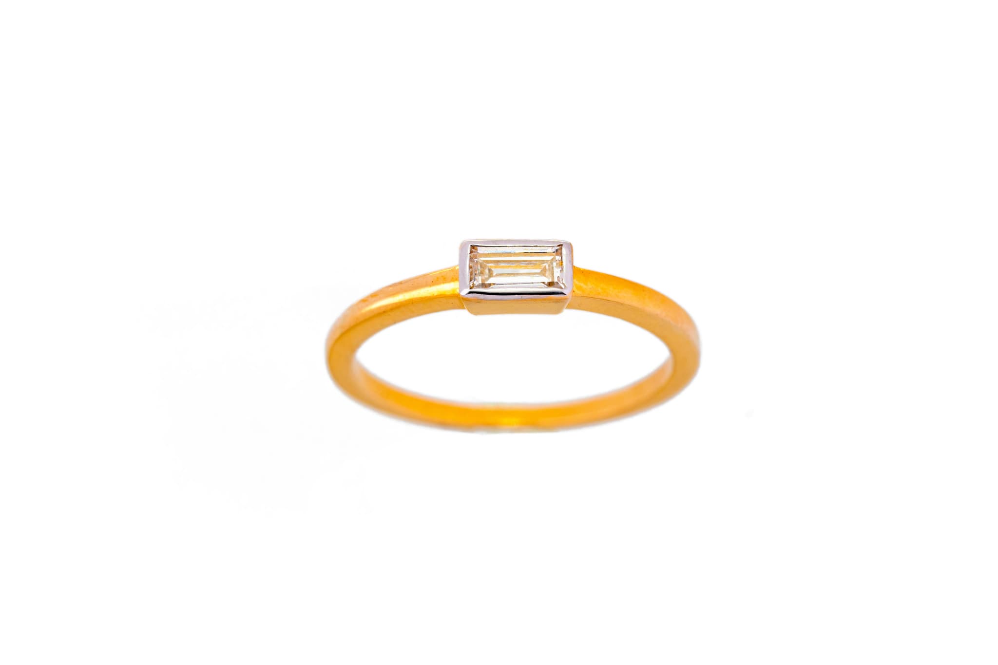 BEAUTIFUL BAGUETTE DIAMOND RING (14K WITH NATURAL DIAMONDS)