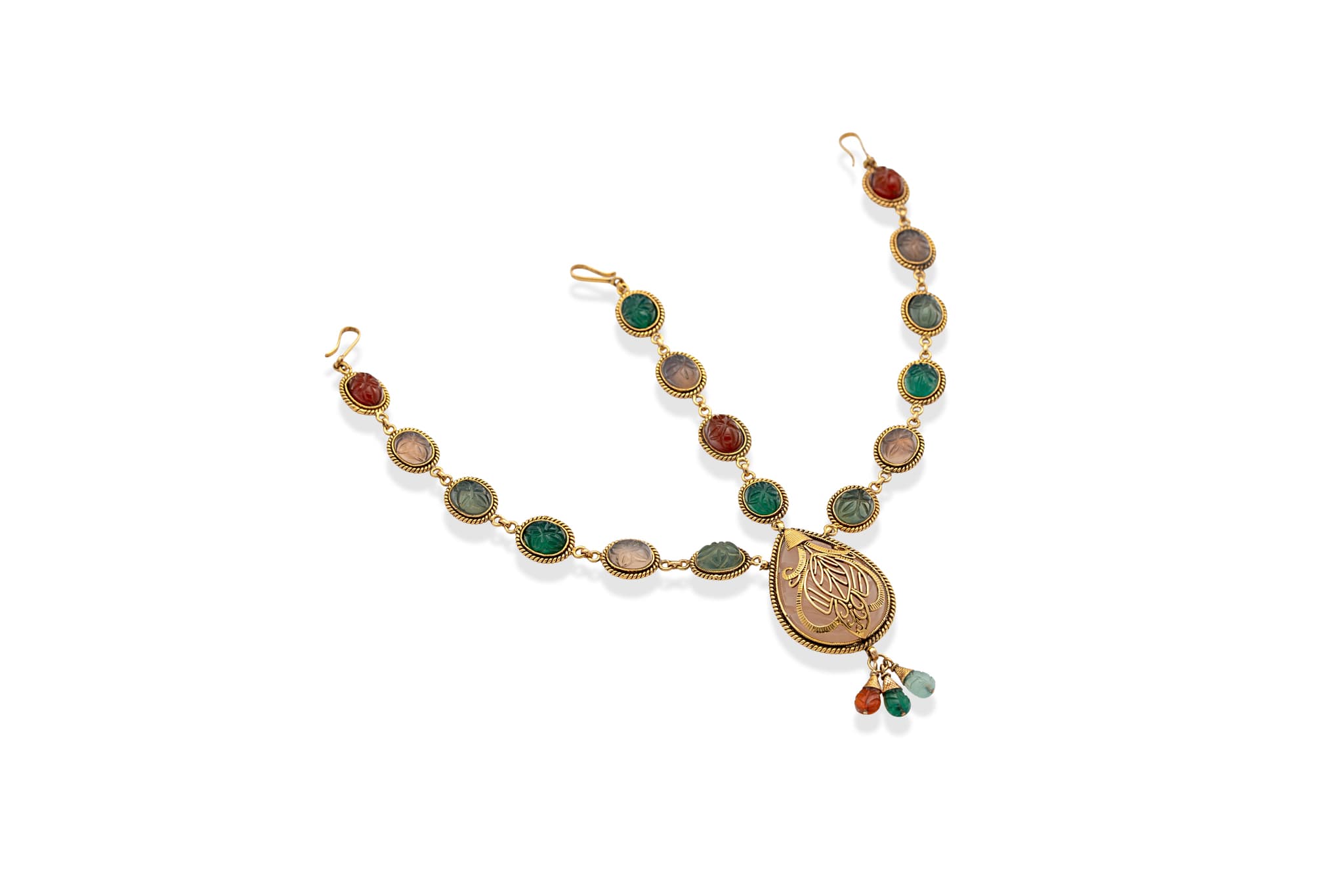 HEIRLOOM GOLD AND QUARTZ TAIRA TIKLI- MAANG TIKKA