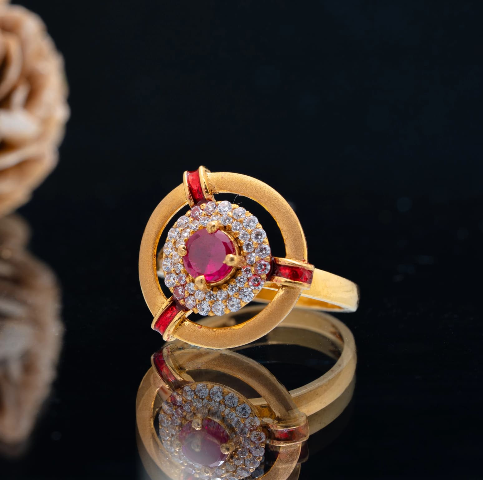 Radiant Spark Gold Ring