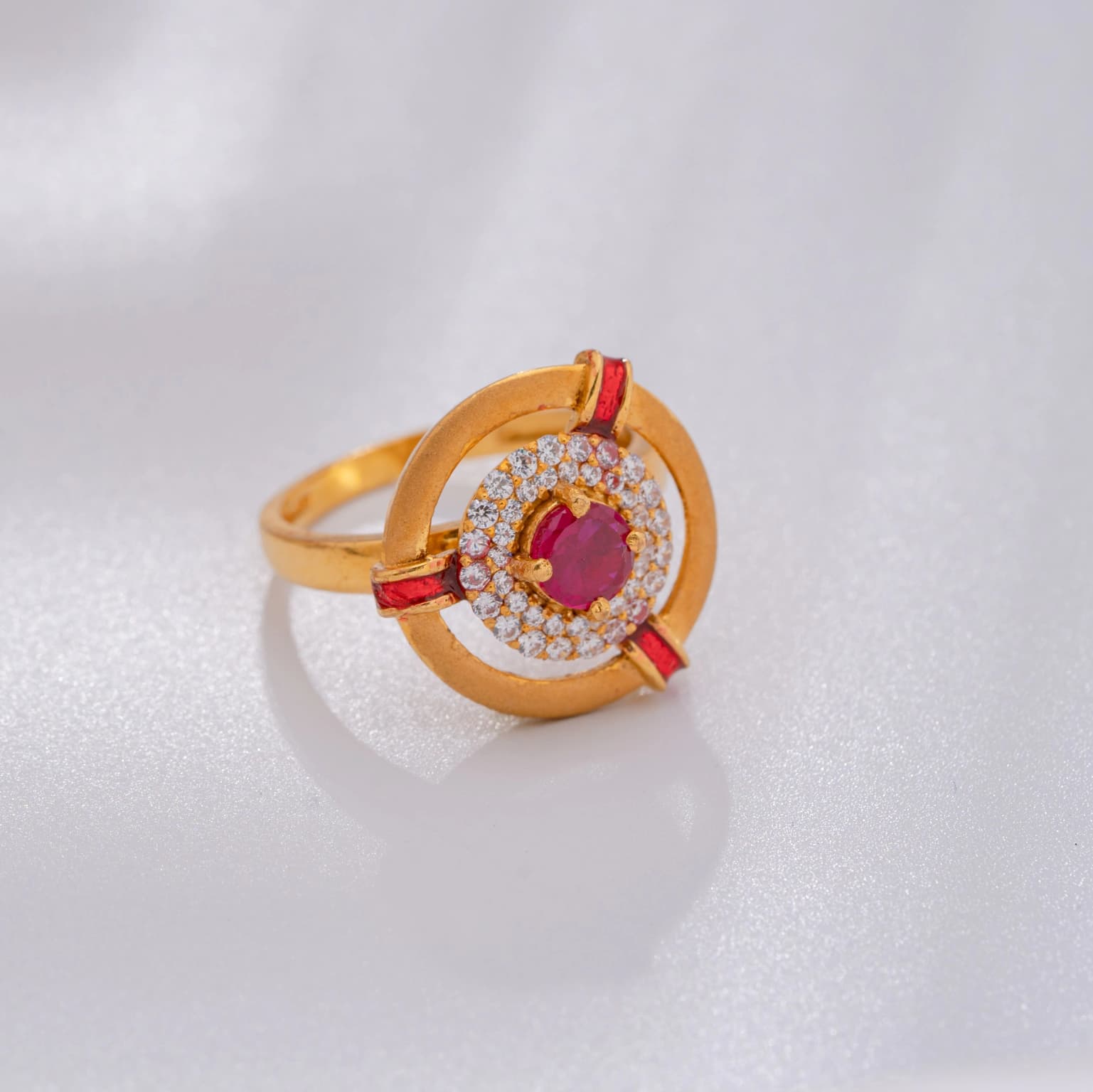 Radiant spark gold ring – handcrafted gold RINGS