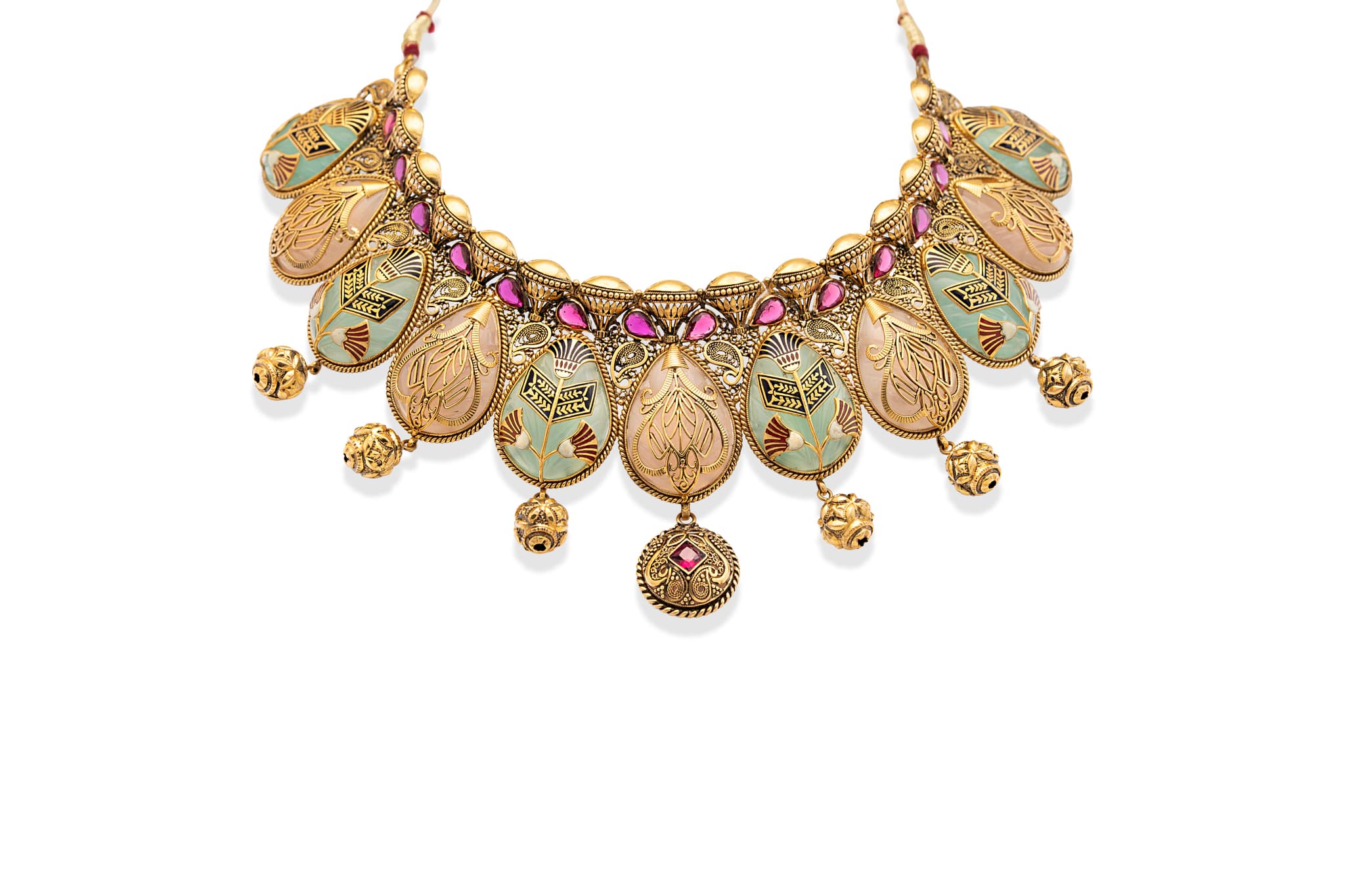 Heirloom gold and quartz necklace – handcrafted gold Necklaces