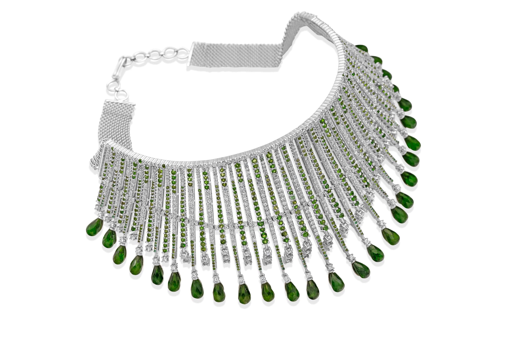 ELEGANT DIAMOND NECKLACE (18K WITH NATURAL DIAMONDS)