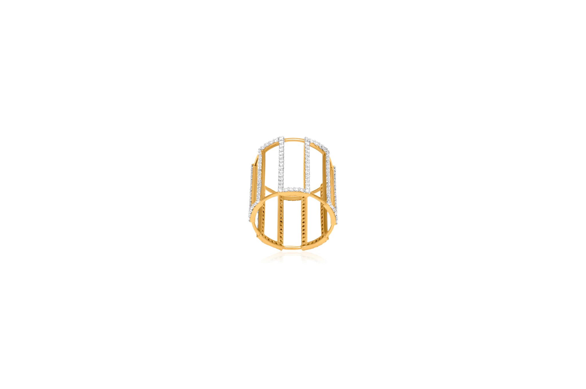 DIAMOND CAGE RING (14K WITH NATURAL DIAMONDS)
