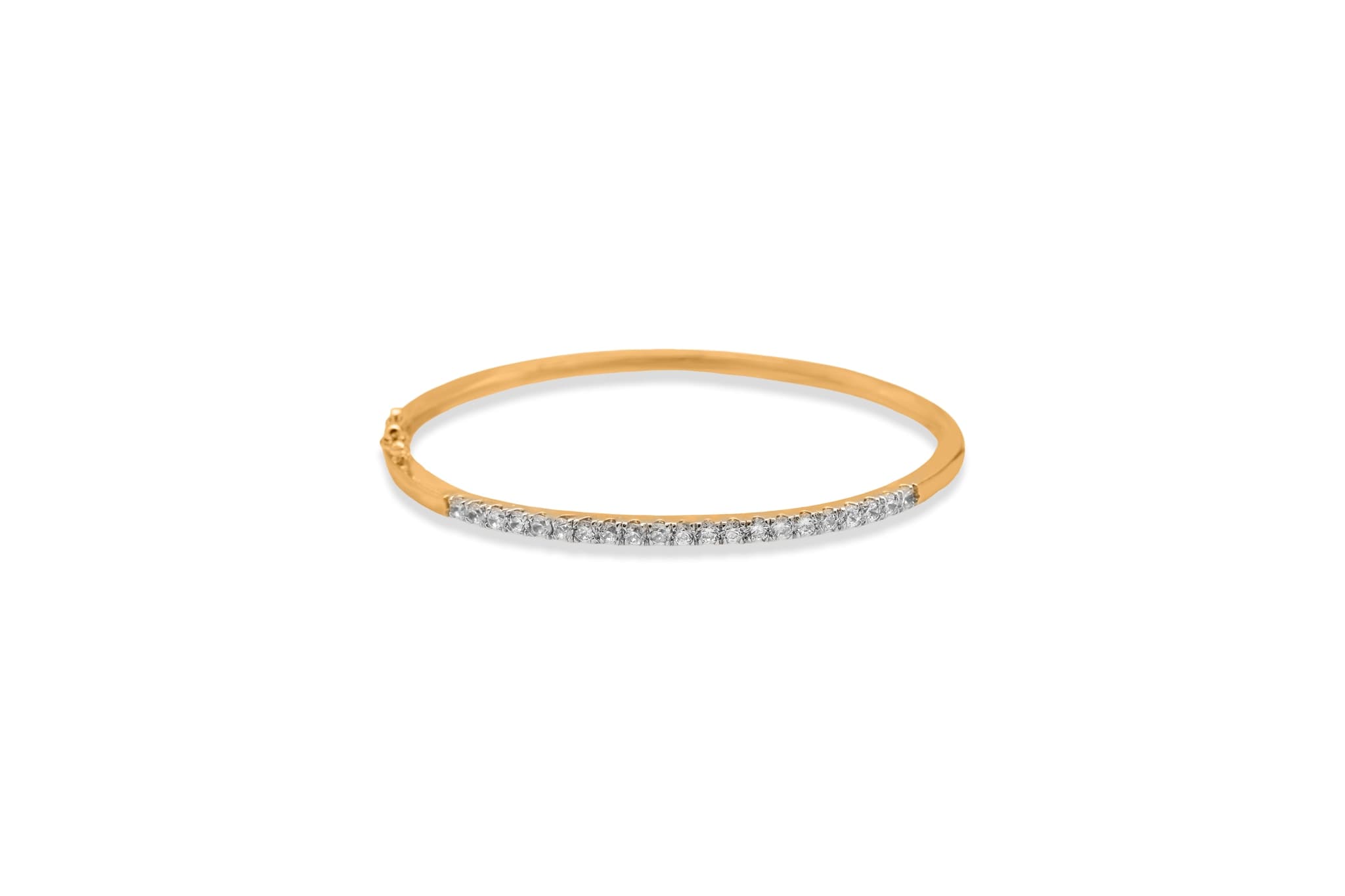 Infinite  aura diamond bangle (18k with natural diamonds) – handcrafted gold Bangles & Bracelets
