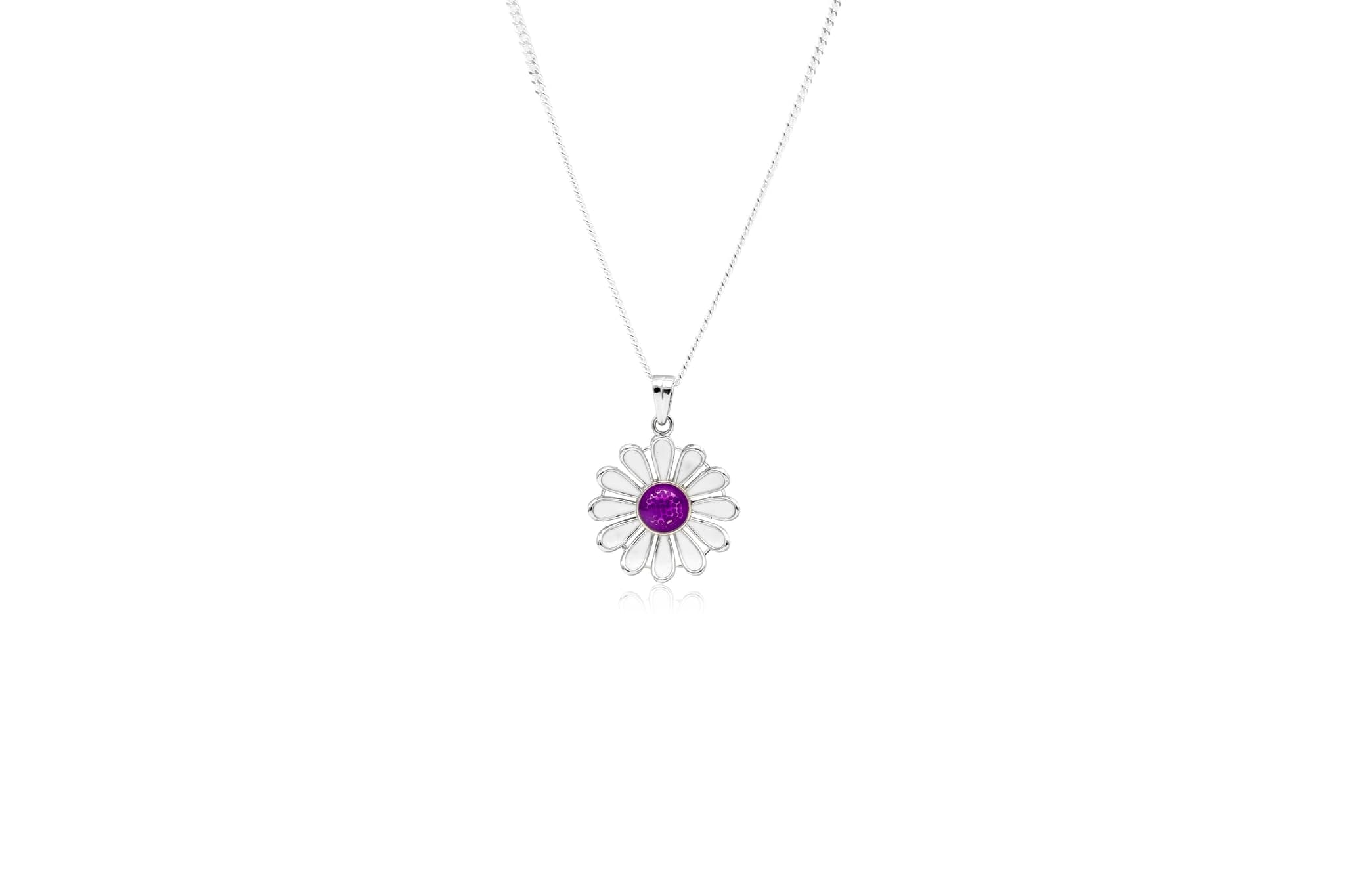 GORGEOUS SUNFLOWER SILVER PENDANT