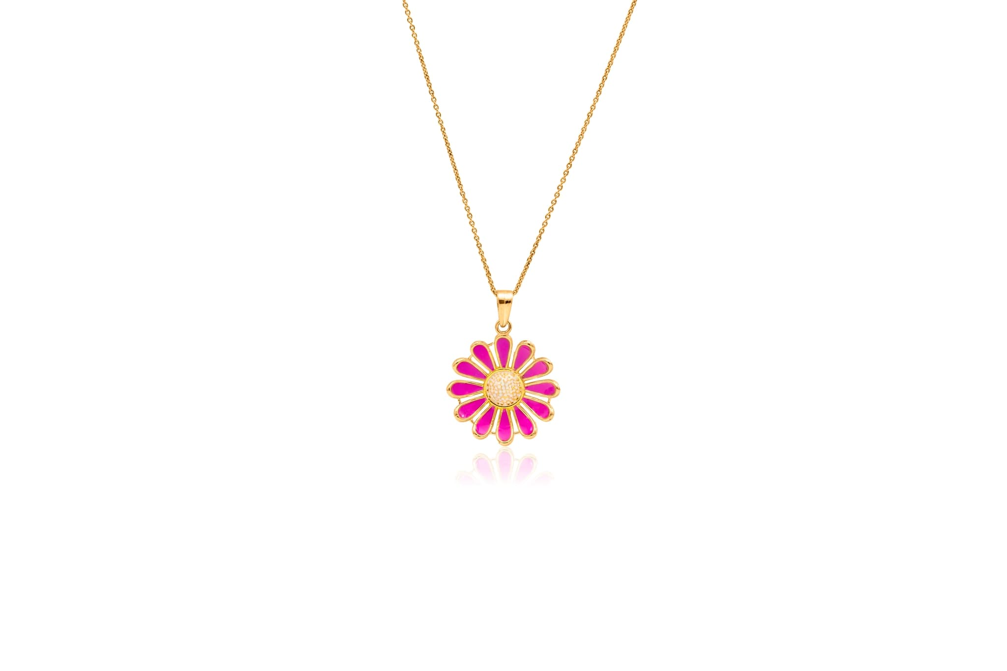 GORGEOUS SUNFLOWER SILVER PENDANT