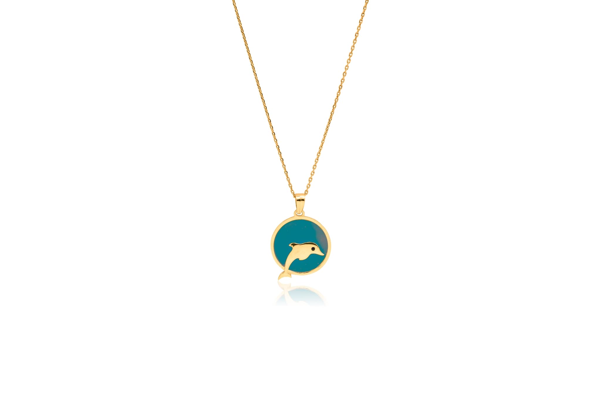 ENCHANTED DOLPHIN SILVER PENDANT