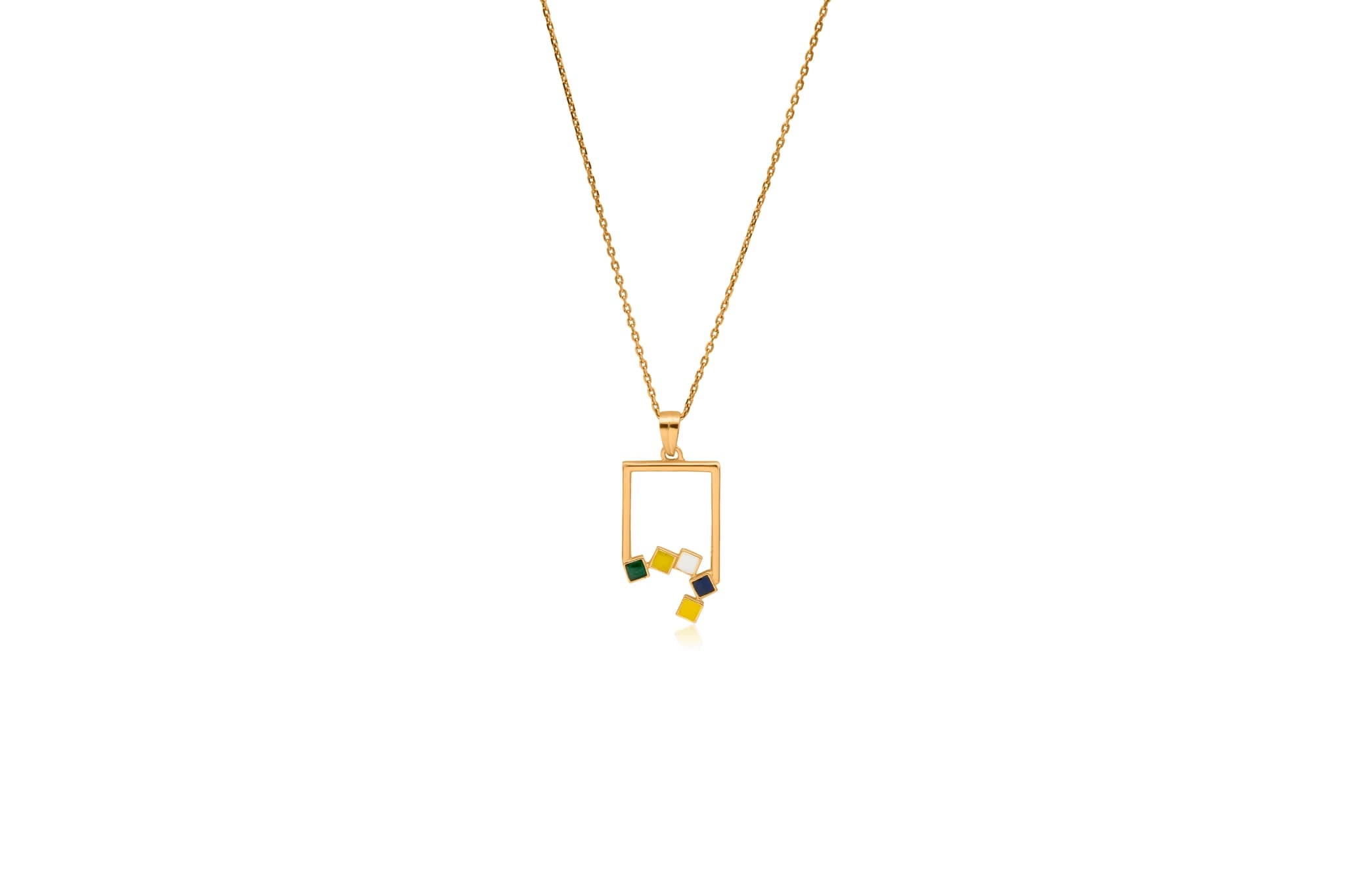 Colour palette silver pendant – handcrafted silver PENDANTS