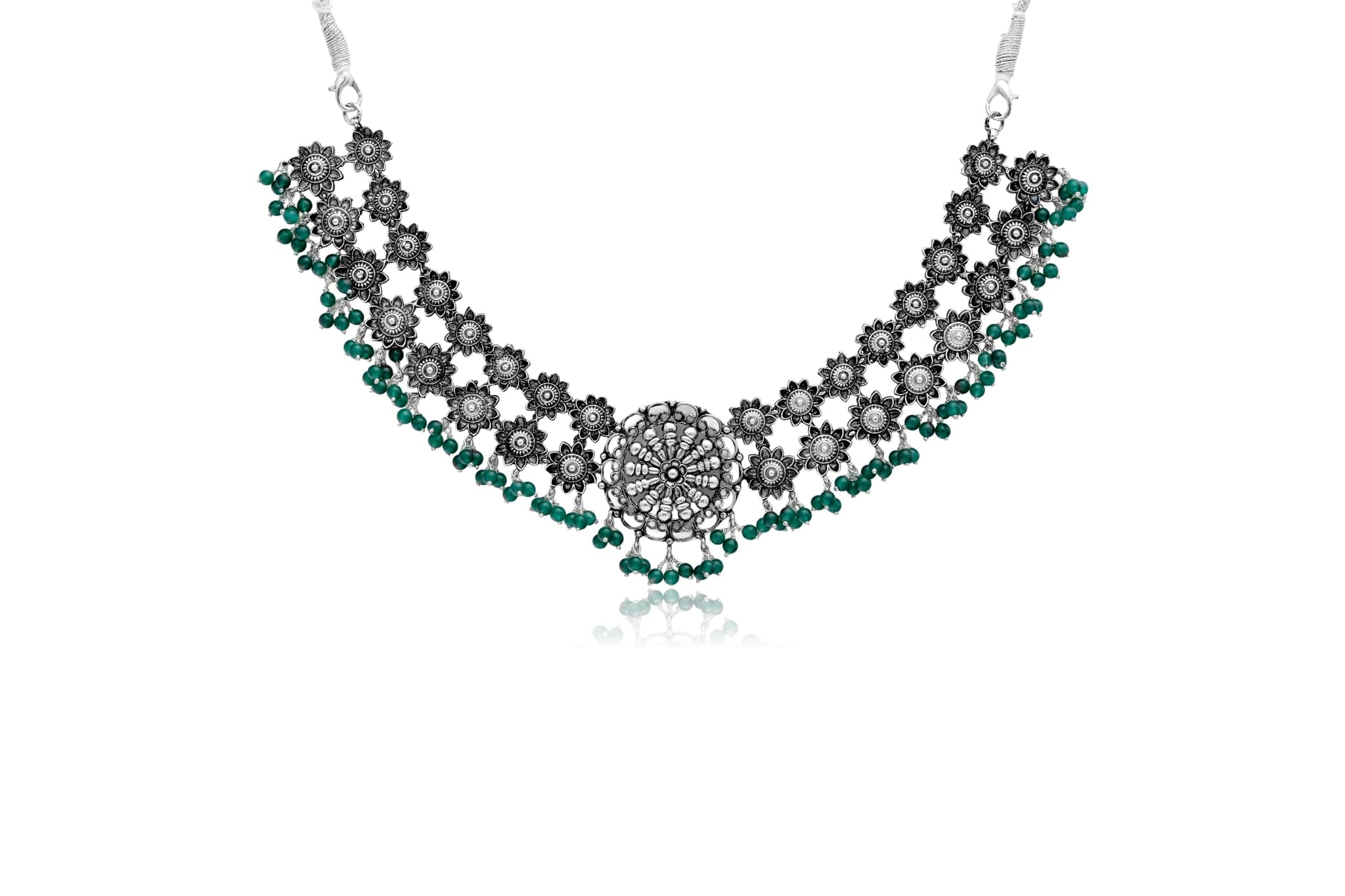 Ethnic silver necklace – handcrafted silver Necklaces