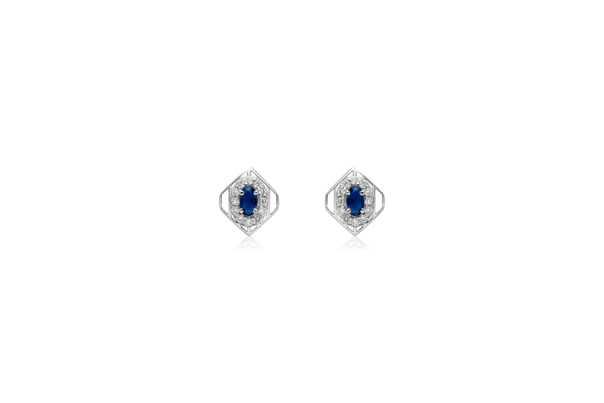 Blue crush silver pendant set – handcrafted silver Pendant Sets (alternate view)