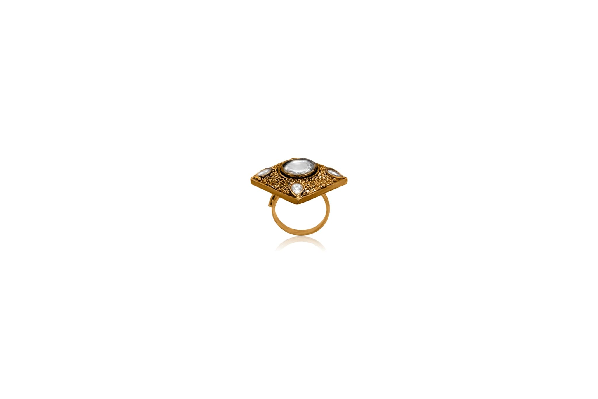 The empress frame silver ring – handcrafted silver RINGS (alternate view)