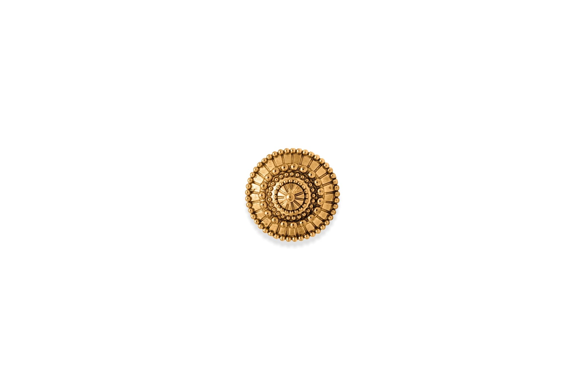 Mandala disc silver ring – handcrafted silver RINGS