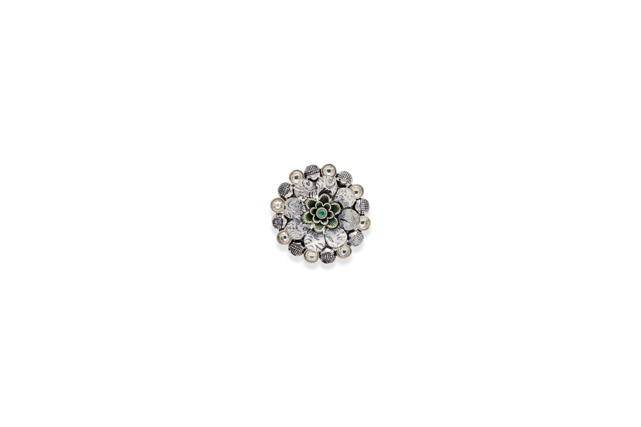 Moss floret silver ring – handcrafted silver RINGS