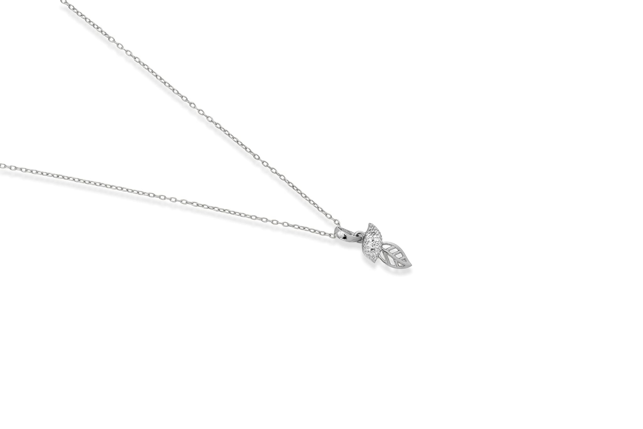 Whispering willow silver pendant set – handcrafted silver Pendant Sets (alternate view)