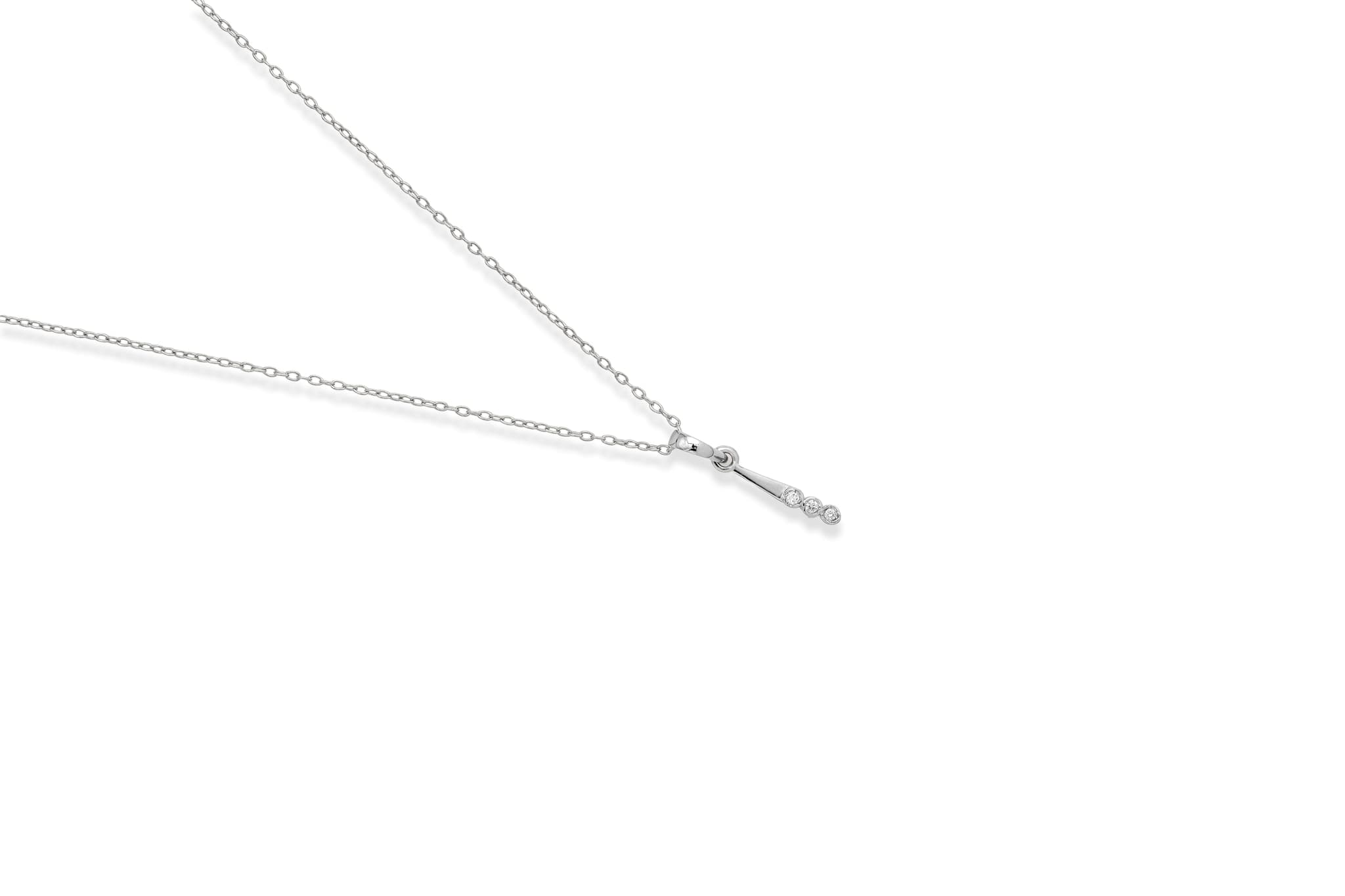 Trilogy in silver pendant set – handcrafted silver Pendant Sets (alternate view)