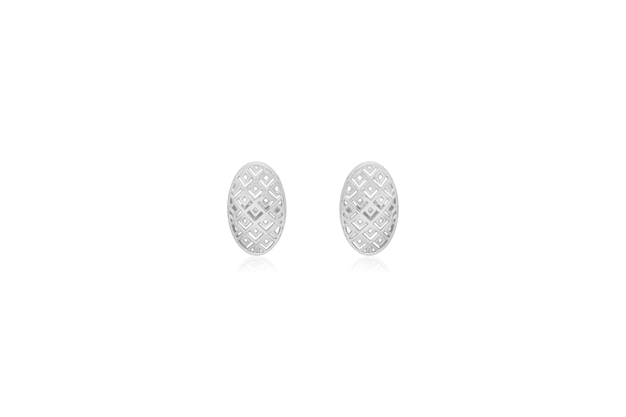 OVAL FOLIAGE SILVER PENDANT SET