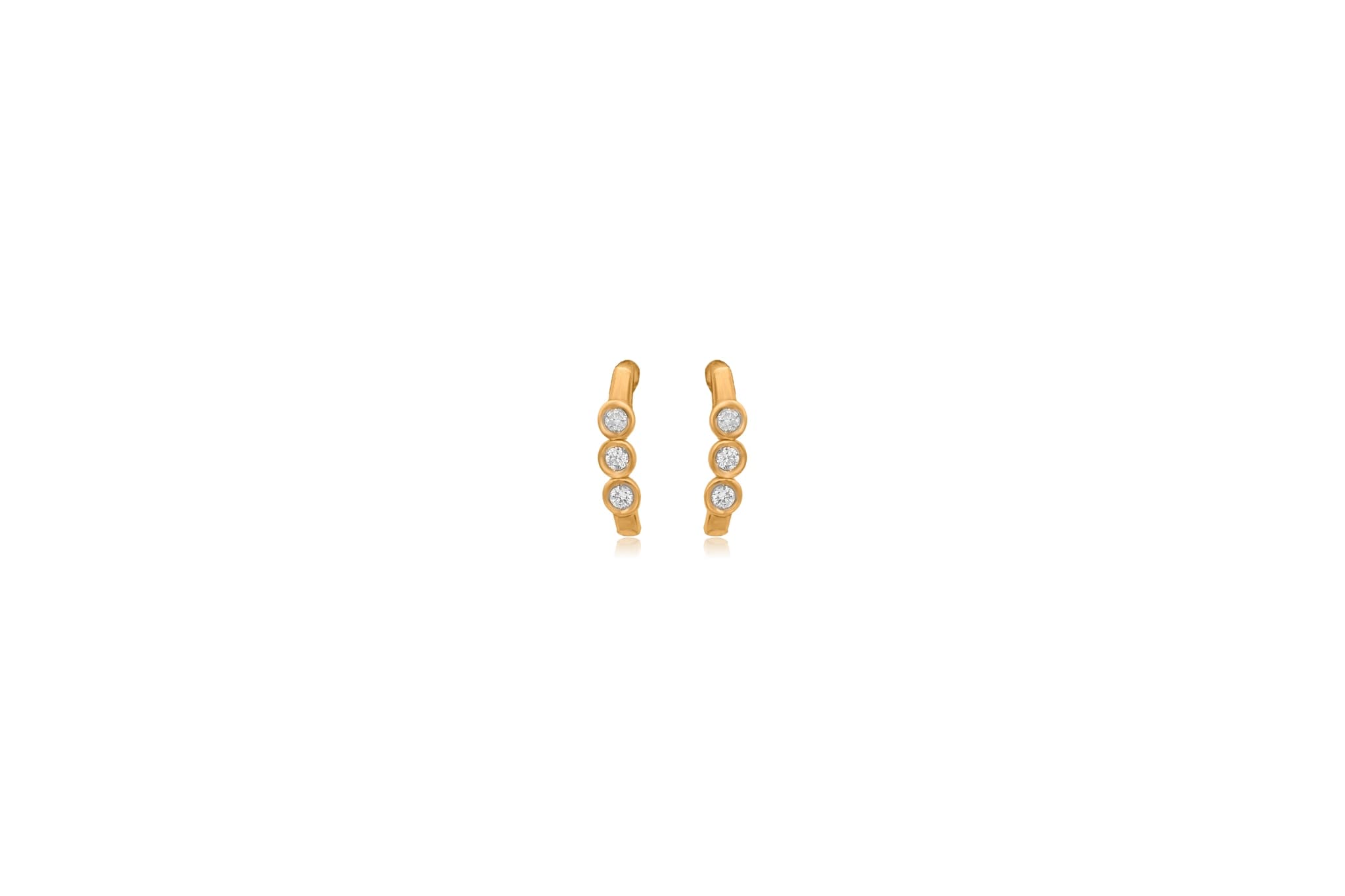 Shining vertical trail diamond pendant set – handcrafted gold Pendant Sets (alternate view)