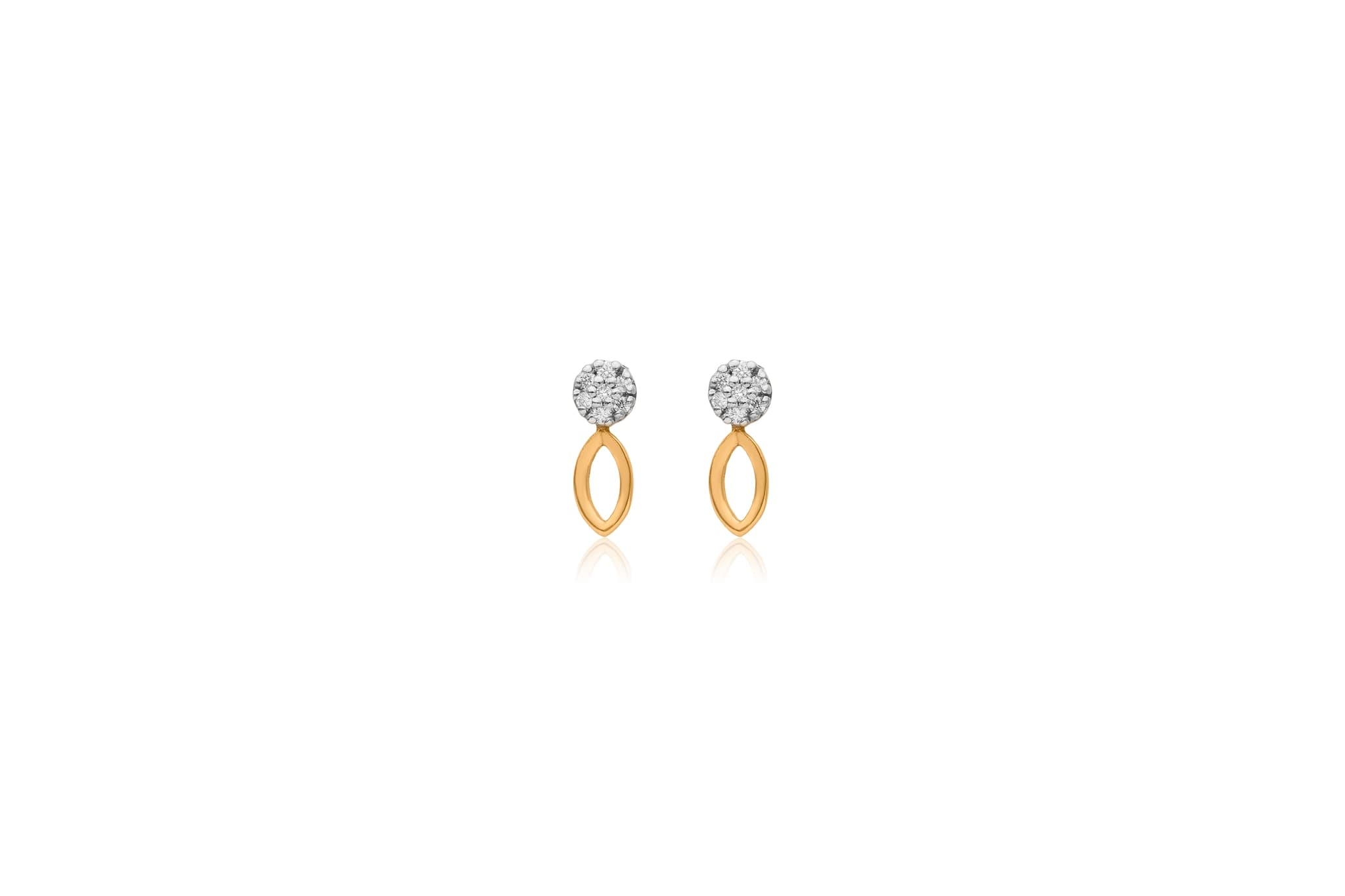 Urban chic diamond pendant set – handcrafted gold Pendant Sets (alternate view)