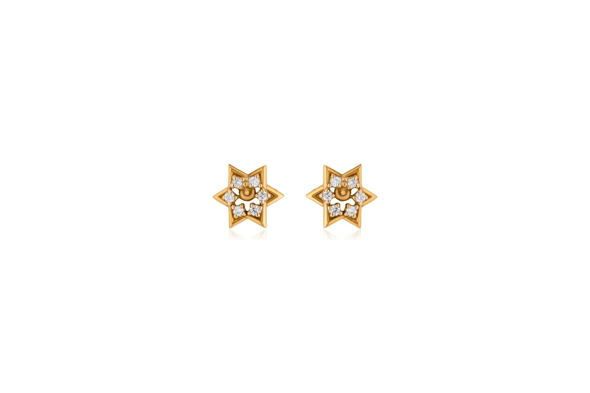 Cosmic harmony diamond pendant set – handcrafted gold Pendant Sets (alternate view)