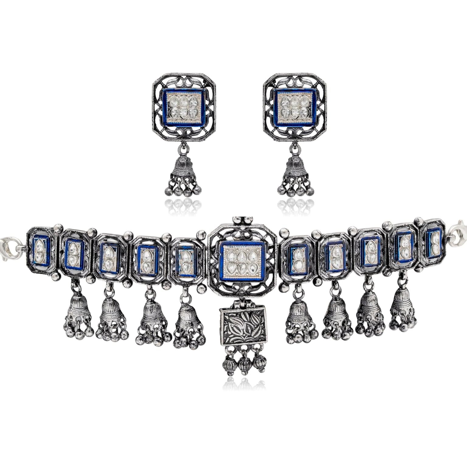 ARCHITECT'S SILVER CHOKER NECKLACE SET