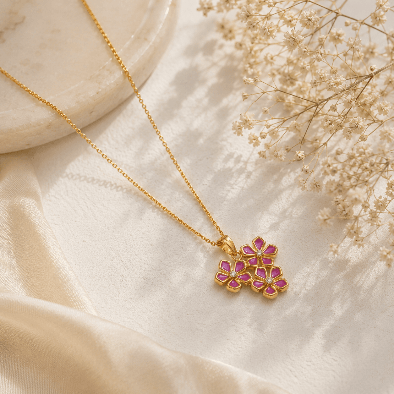 Blossom shine silver pendant – handcrafted silver PENDANTS