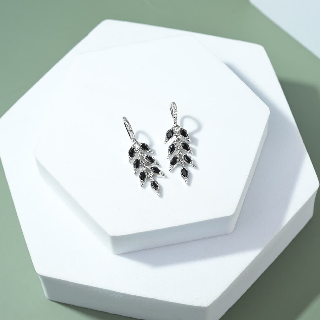 SILVER CANOPY DROP EARRINGS
