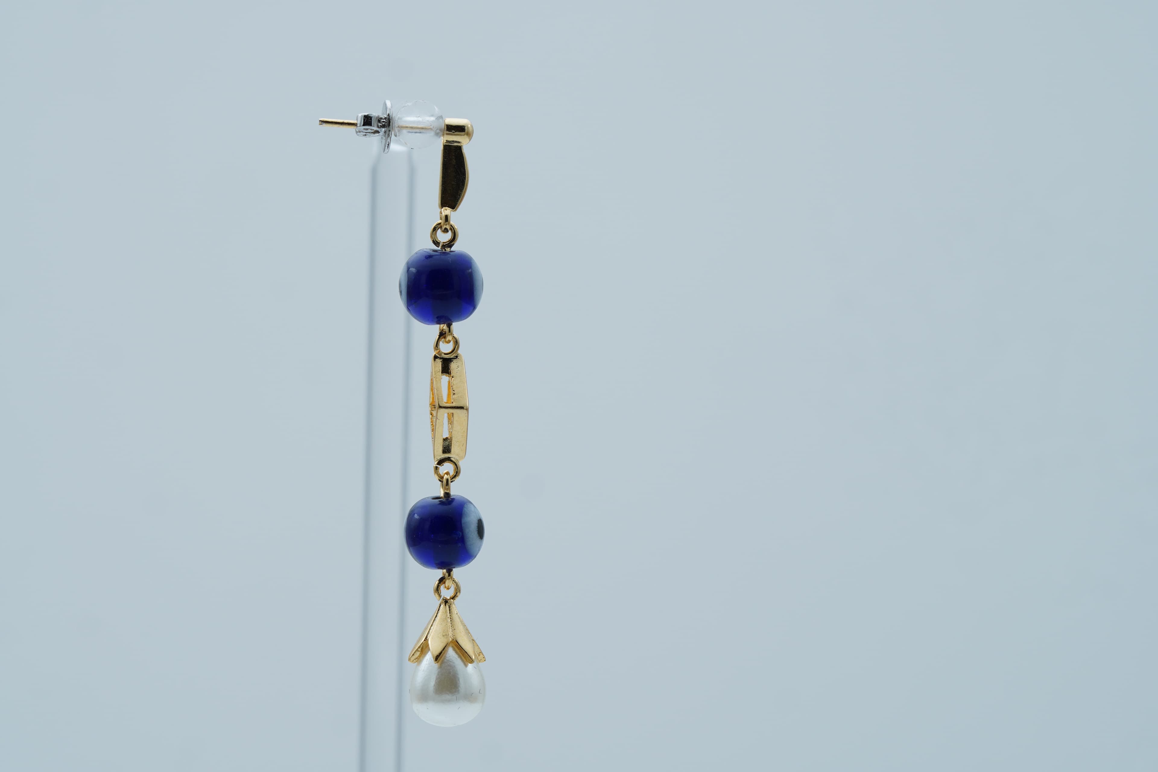 EVIL EYE WARD SILVER EARRINGS