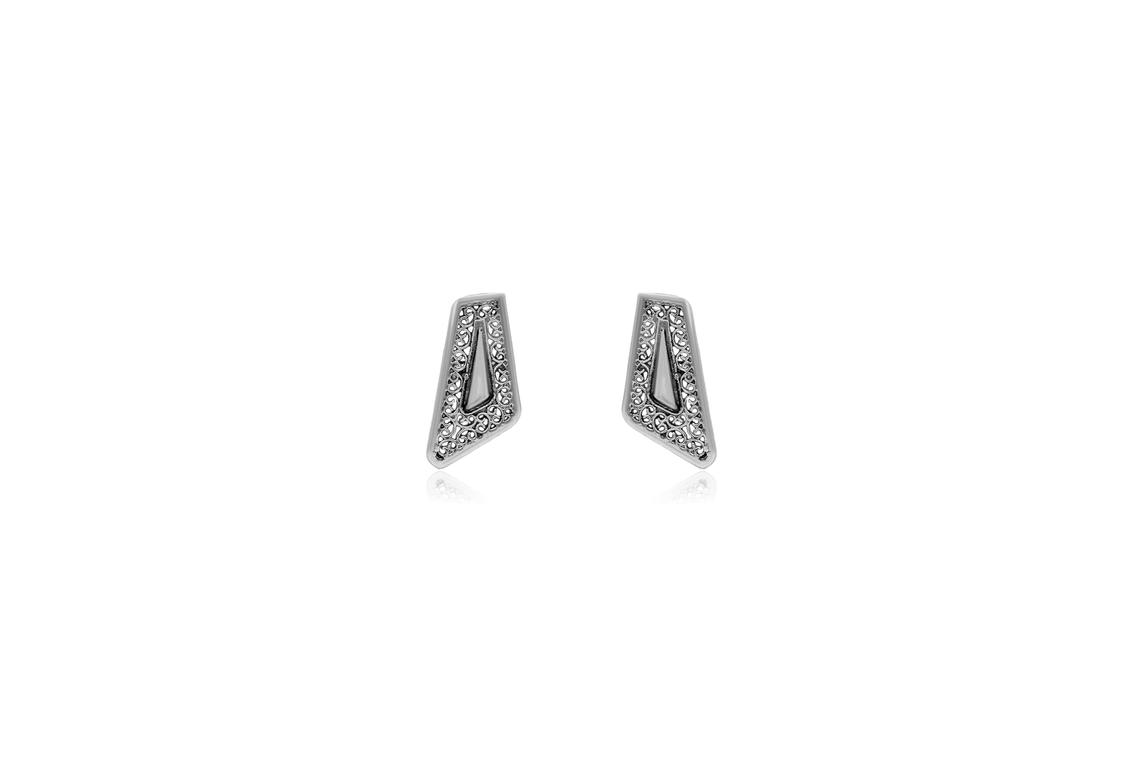 Poise silver stud earrings – handcrafted silver EARRINGS