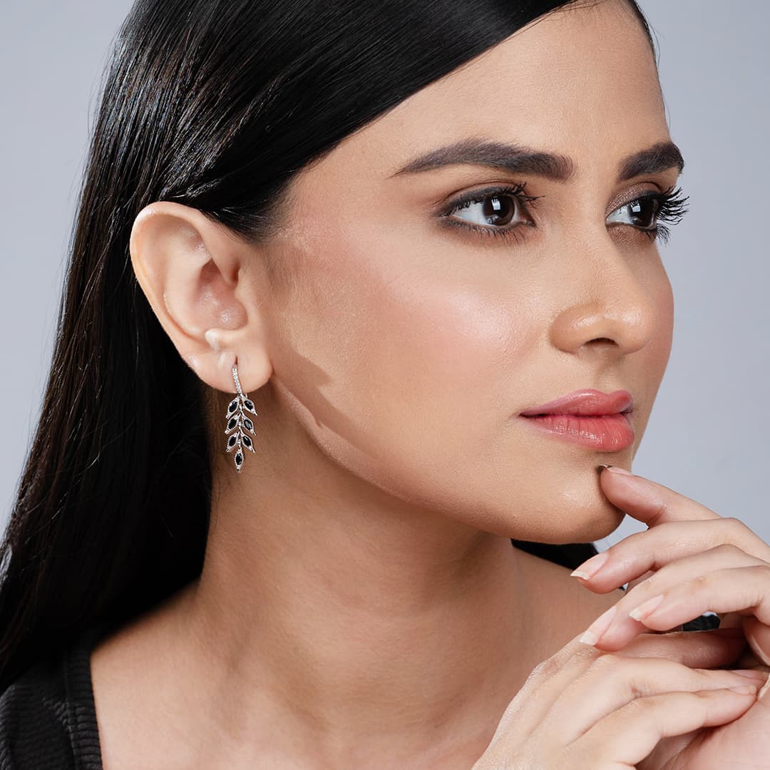 SILVER CANOPY DROP EARRINGS