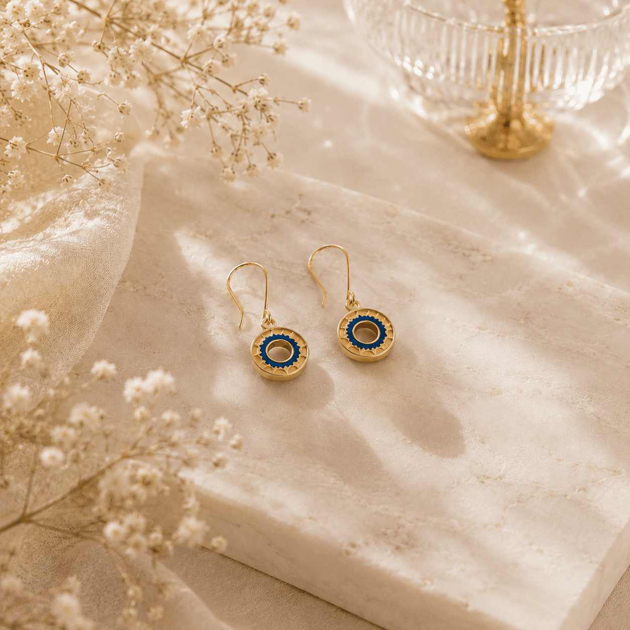 Abstract aura silver drop earrings – handcrafted silver EARRINGS