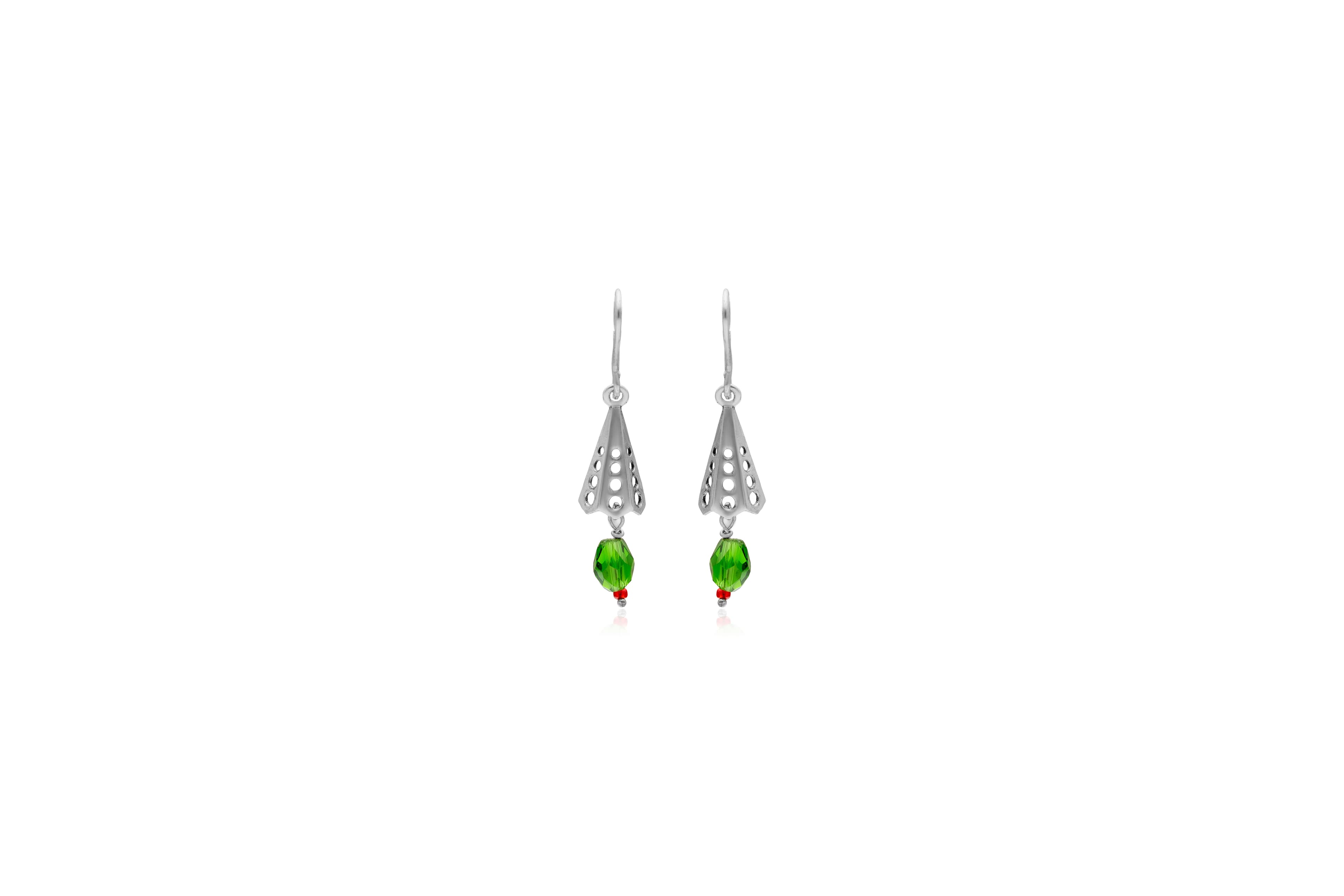 ELITE SILVER DROP EARRINGS