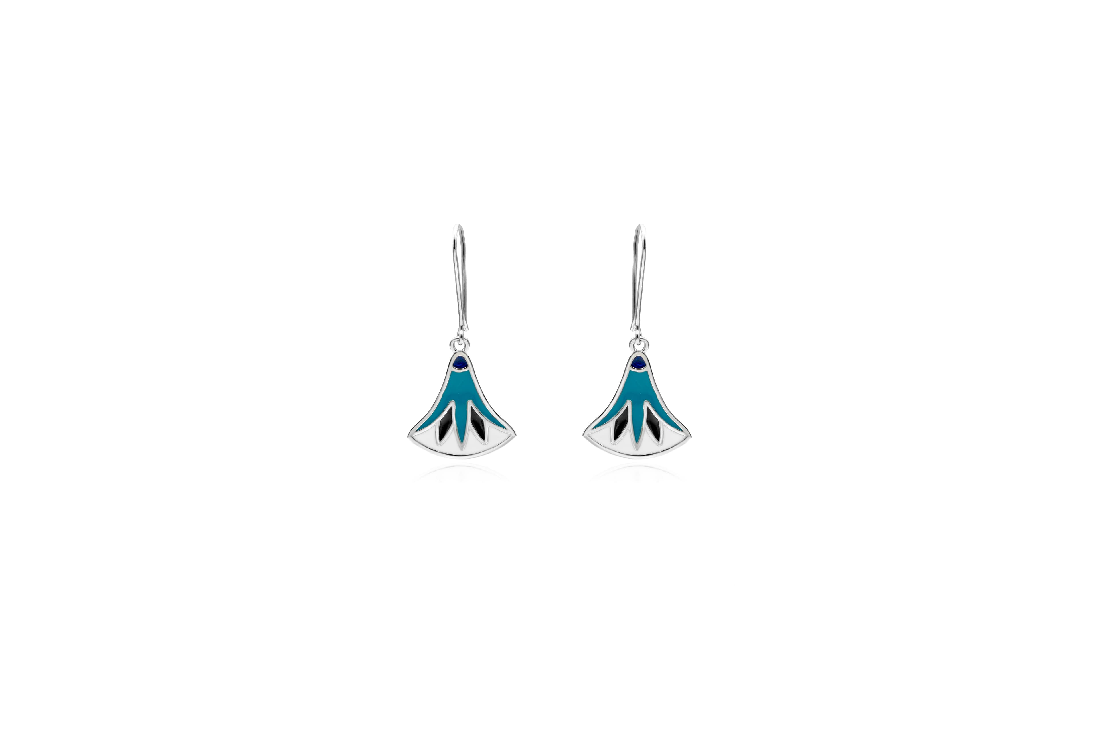 PETAL CROWN SILVER EARRINGS