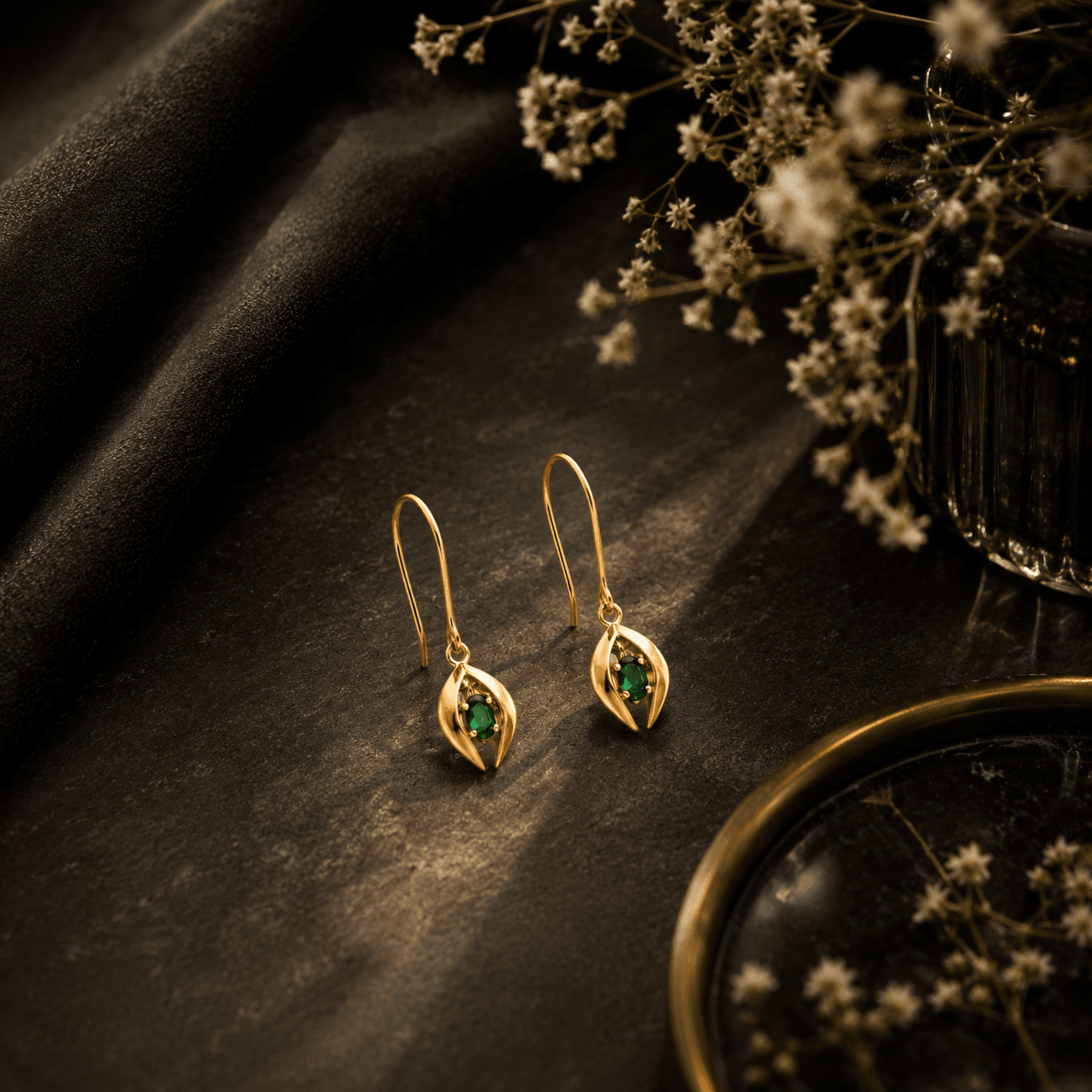Subtle spark silver earrings – handcrafted silver EARRINGS