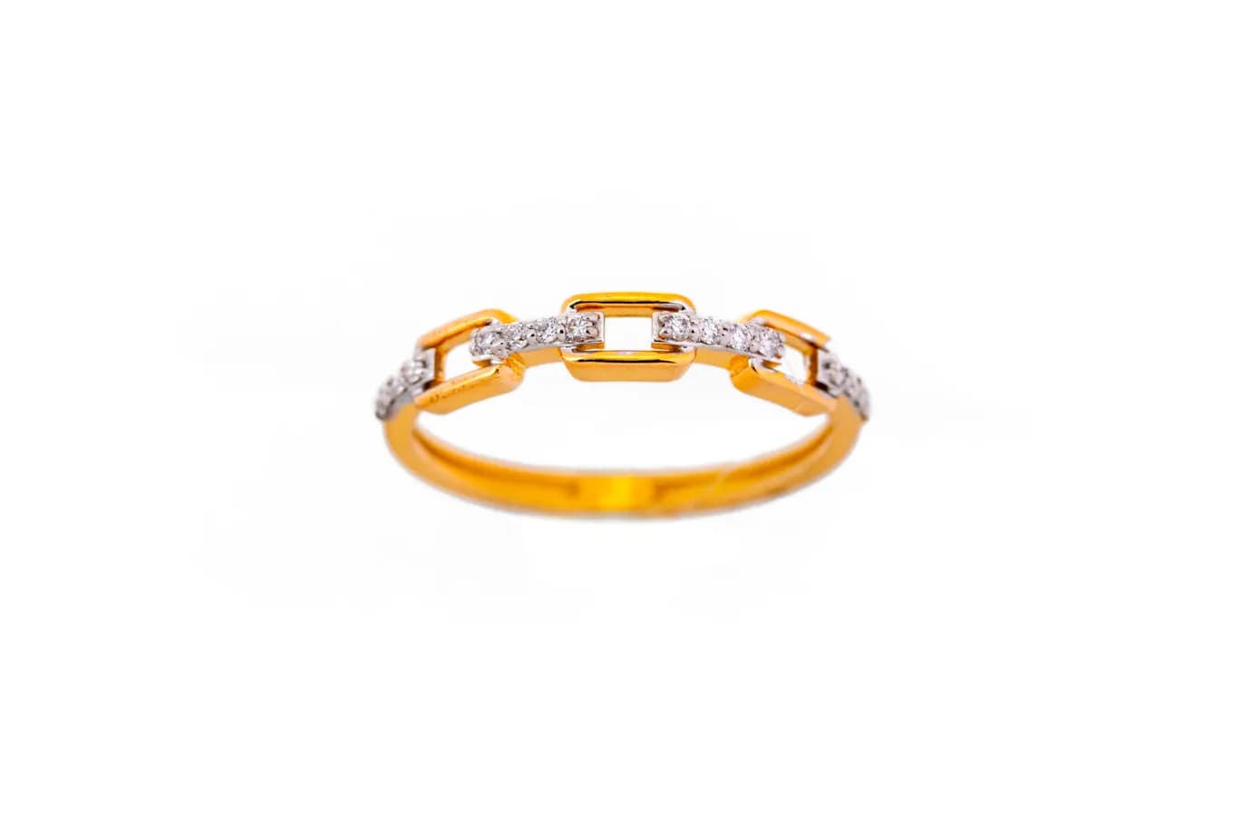 Minimalist diamond ring(18k with natural diamonds) – handcrafted gold RINGS