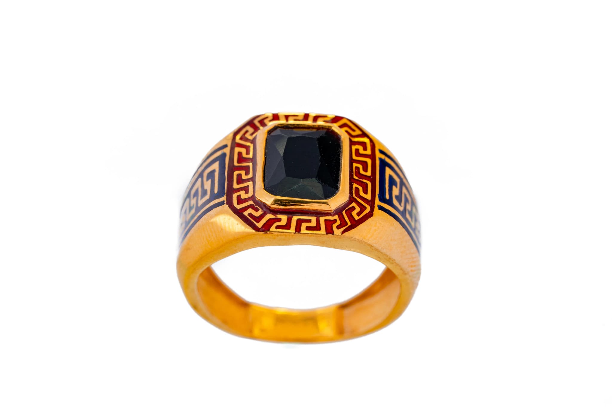 Gold statement men's ring – handcrafted gold RINGS