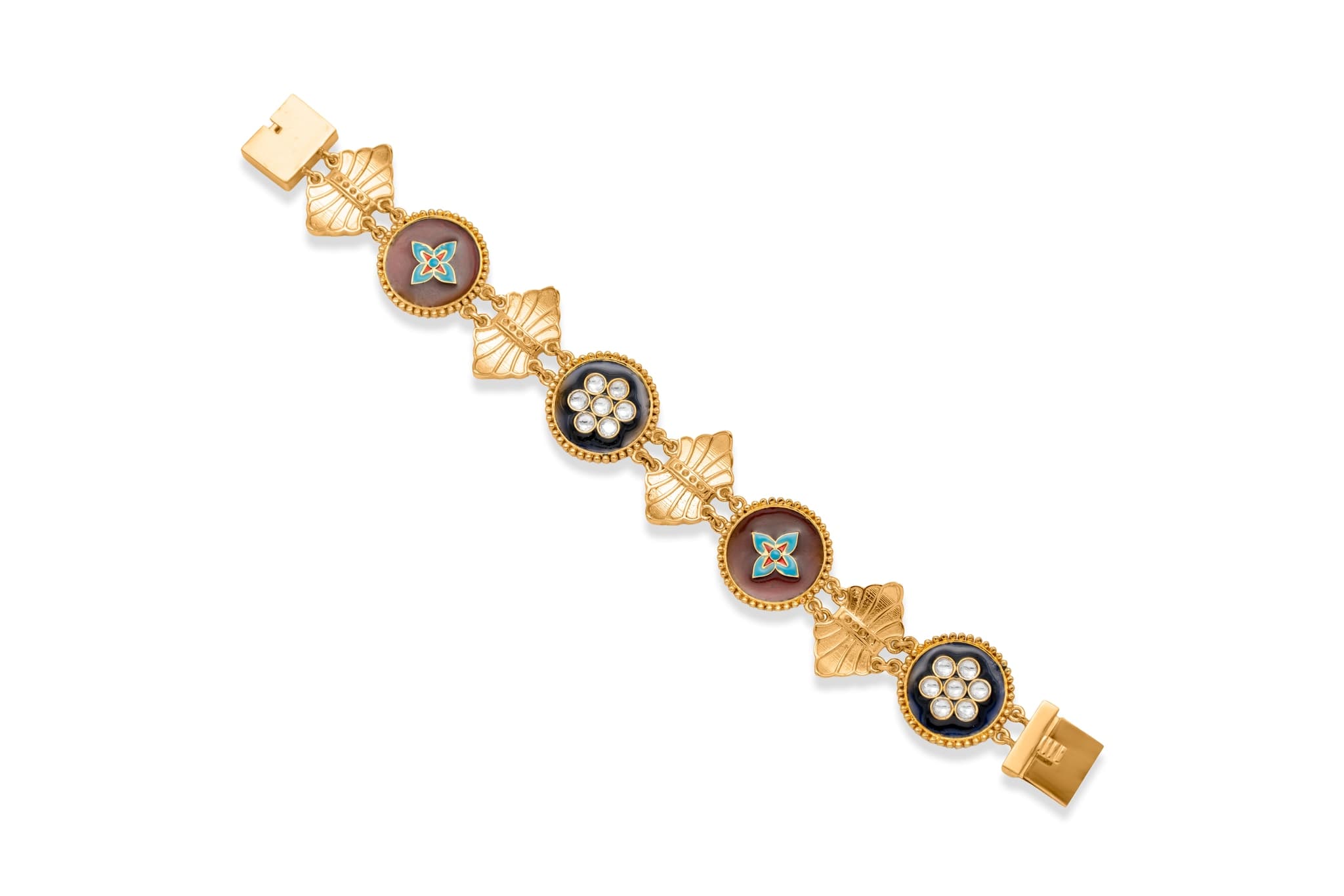 Heritage sparkle gold bracelet – handcrafted gold Bangles & Bracelets