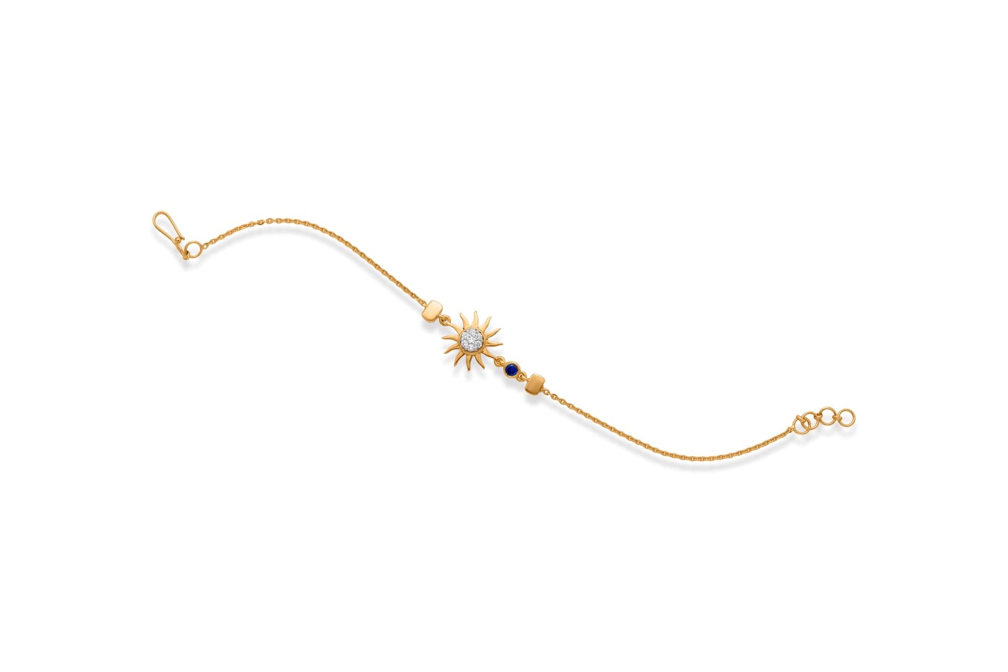 Sunburst elegance gold bracelet – handcrafted gold Bangles & Bracelets