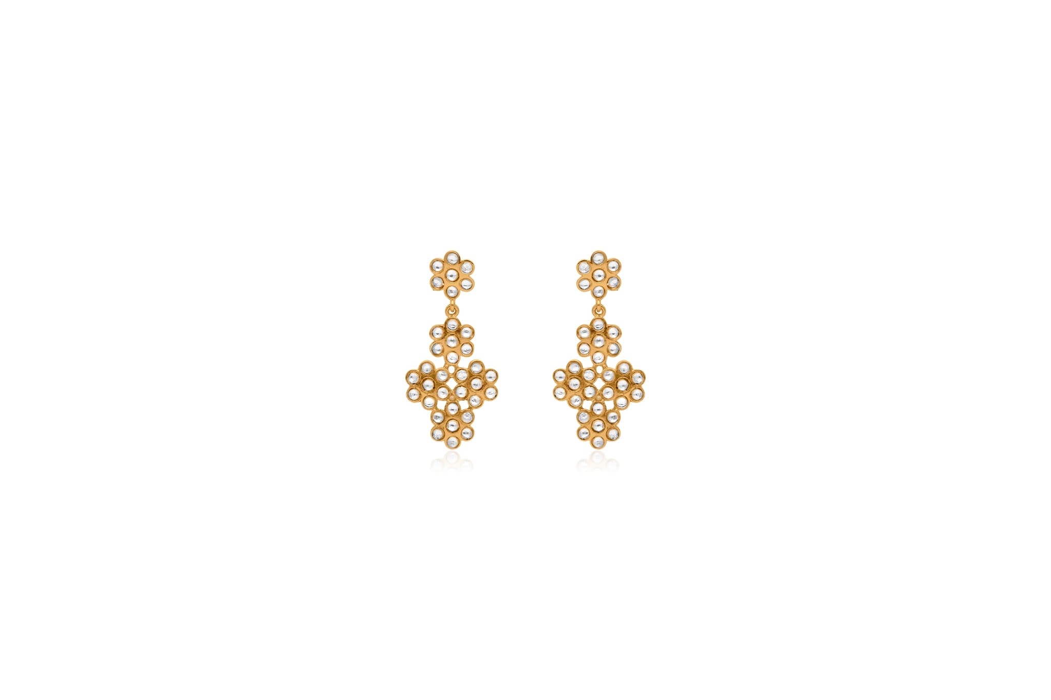 Heritage drape gold necklace set – handcrafted gold NECKLACE SETS (alternate view)