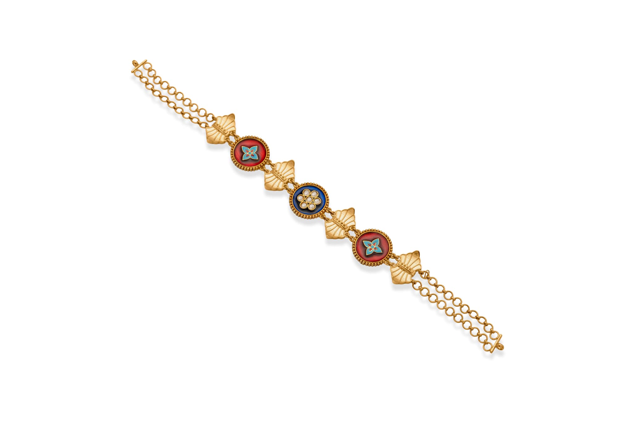 Swarnika gold choker necklace – handcrafted gold Necklaces (alternate view)