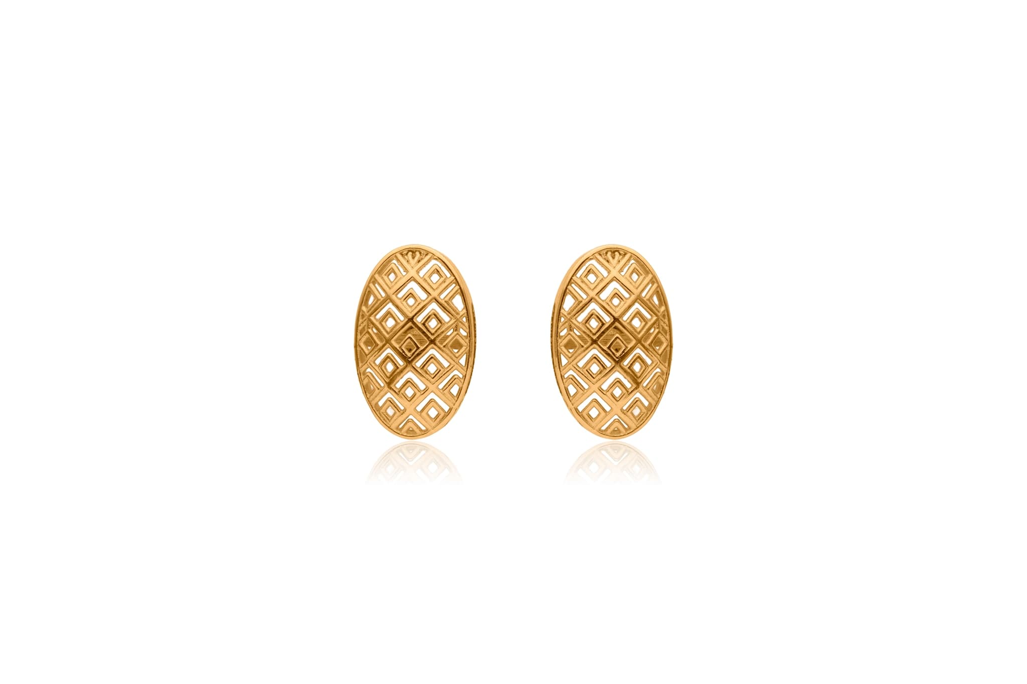 Glimmering gold pendant set – handcrafted gold Pendant Sets (alternate view)
