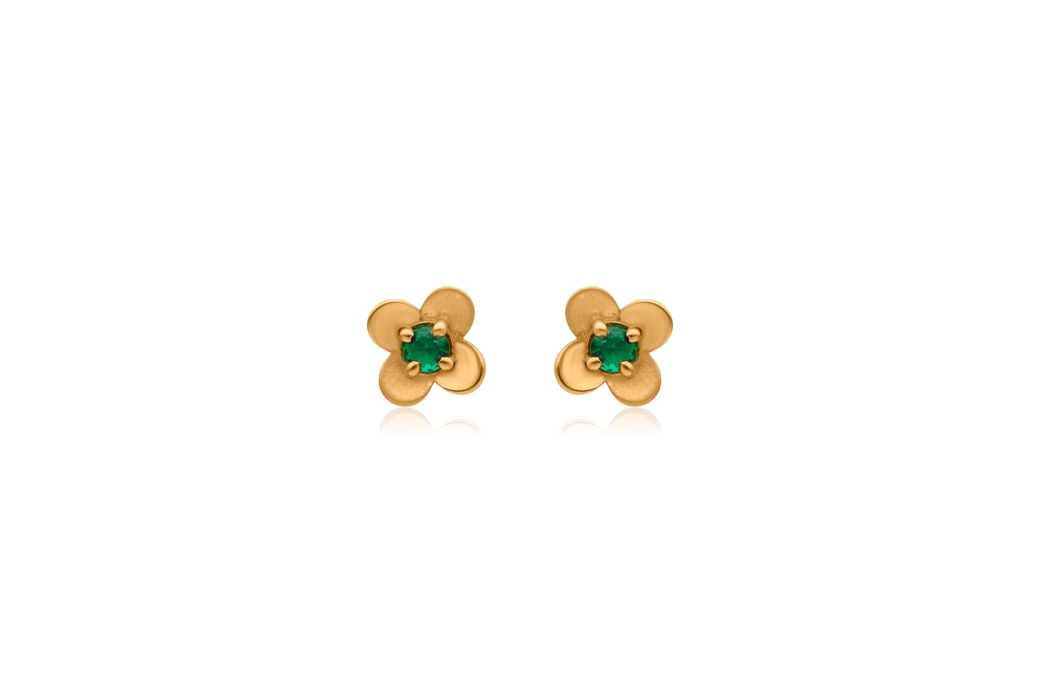 Wild moss blossom gold pendant set – handcrafted gold Pendant Sets (alternate view)