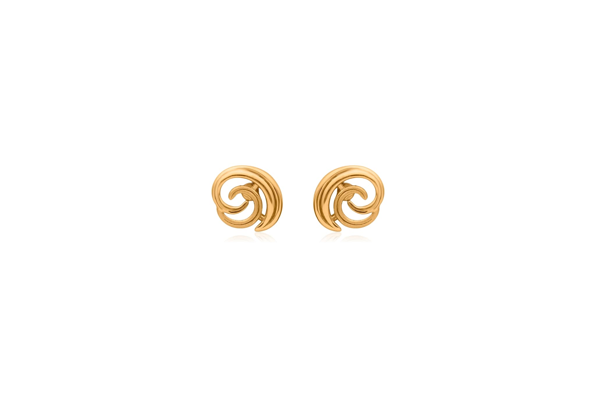 Gold spin pendant set – handcrafted gold Pendant Sets (alternate view)