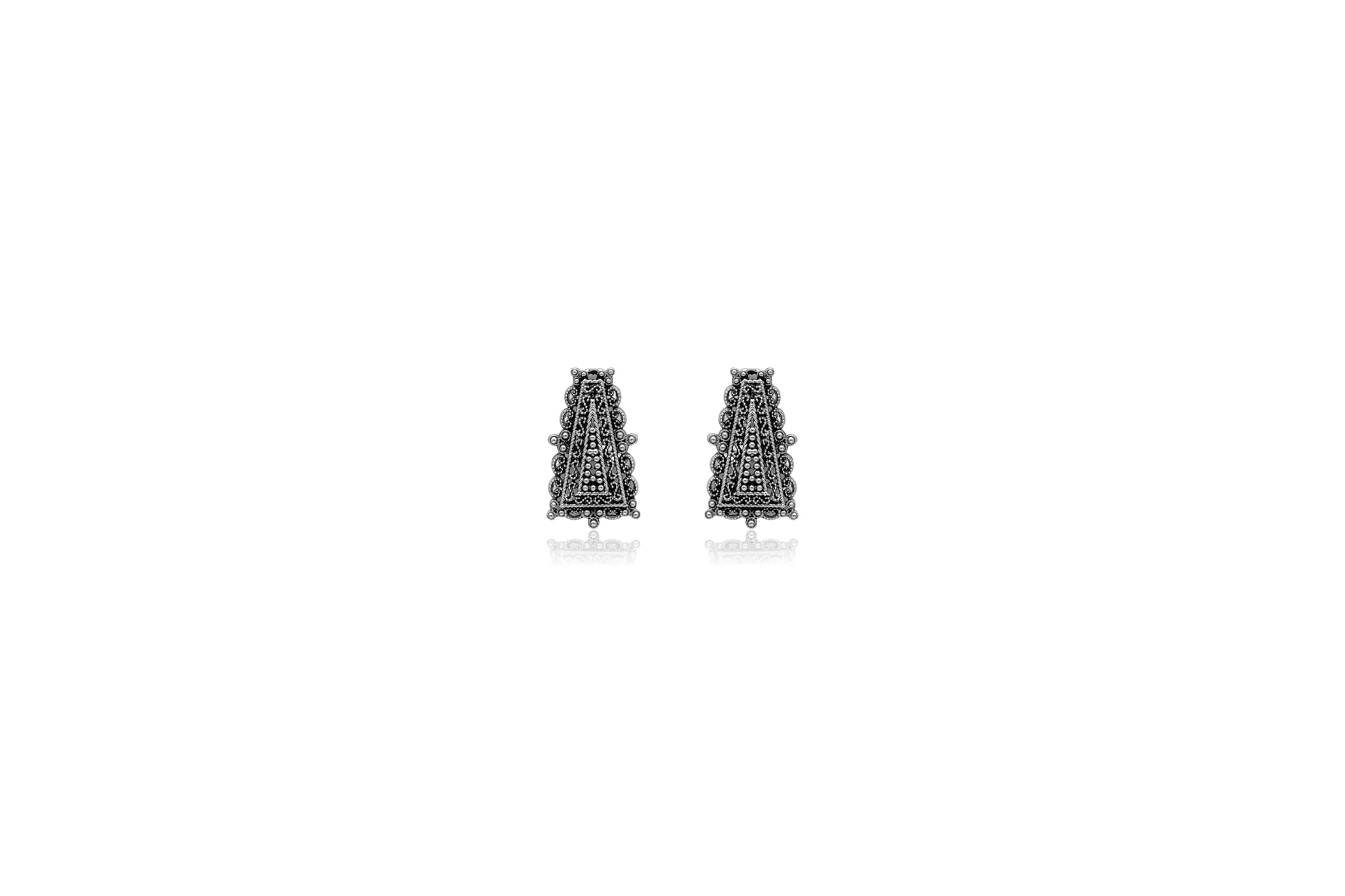 TEMPLE ECHO SILVER EARRINGS