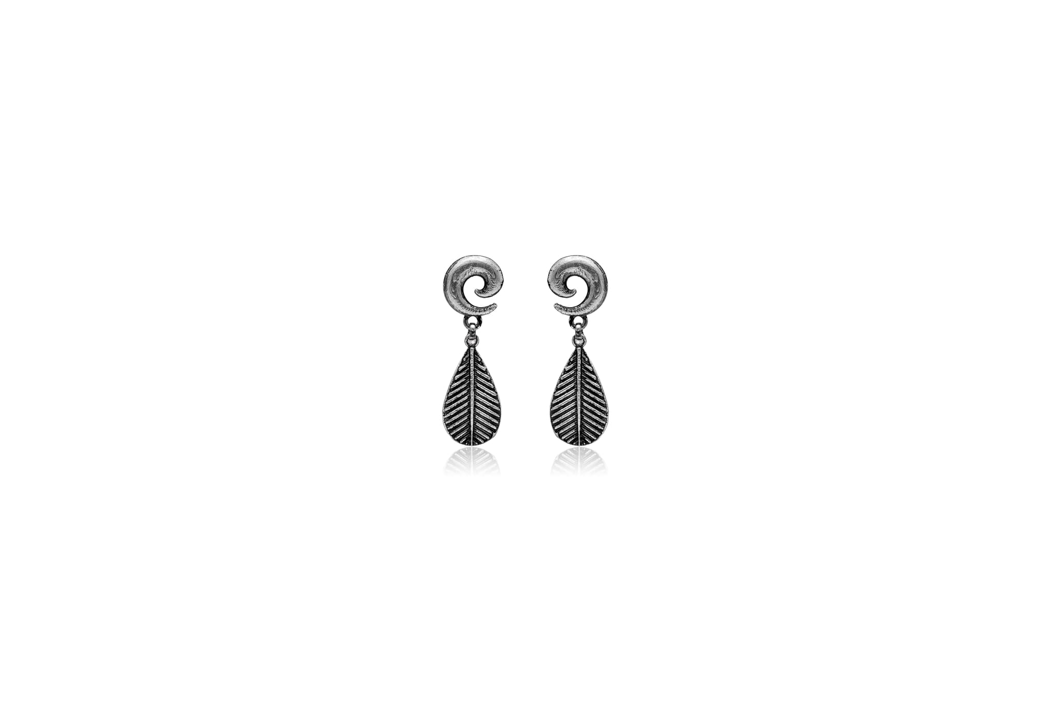 TWISTED VINE SILVER EARRINGS