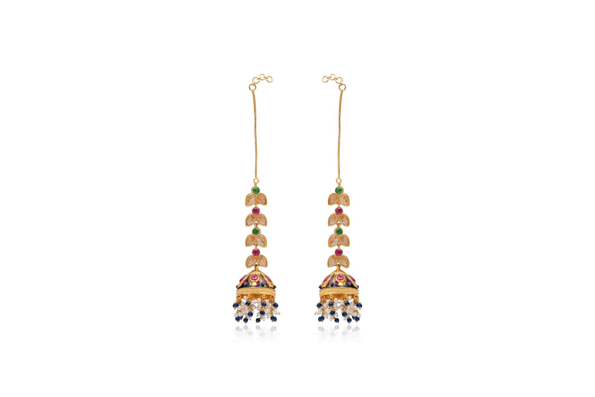 SUVARNA LATA SILVER JHUMKAS